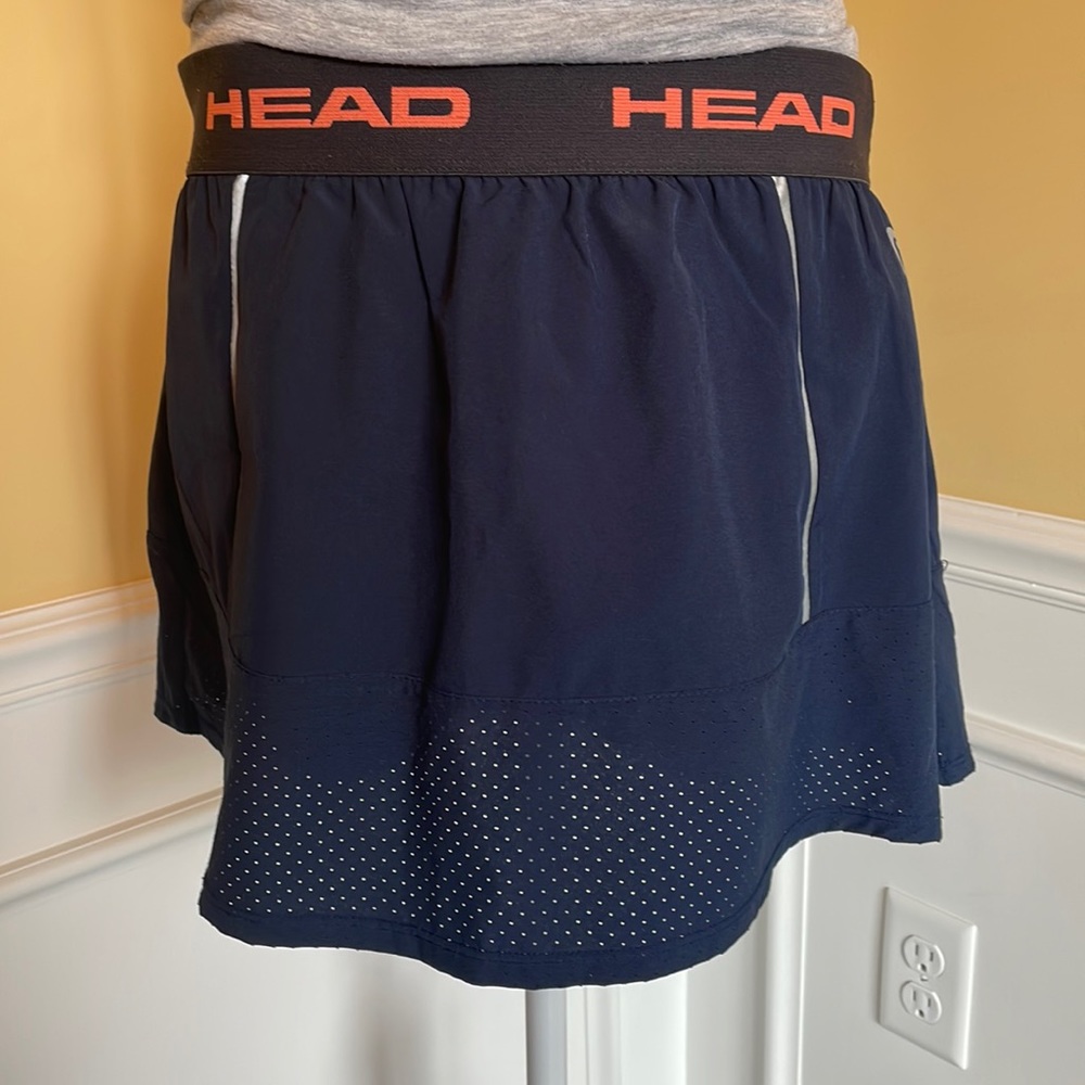 Navy Blue Head Running/Tennis Skirt.